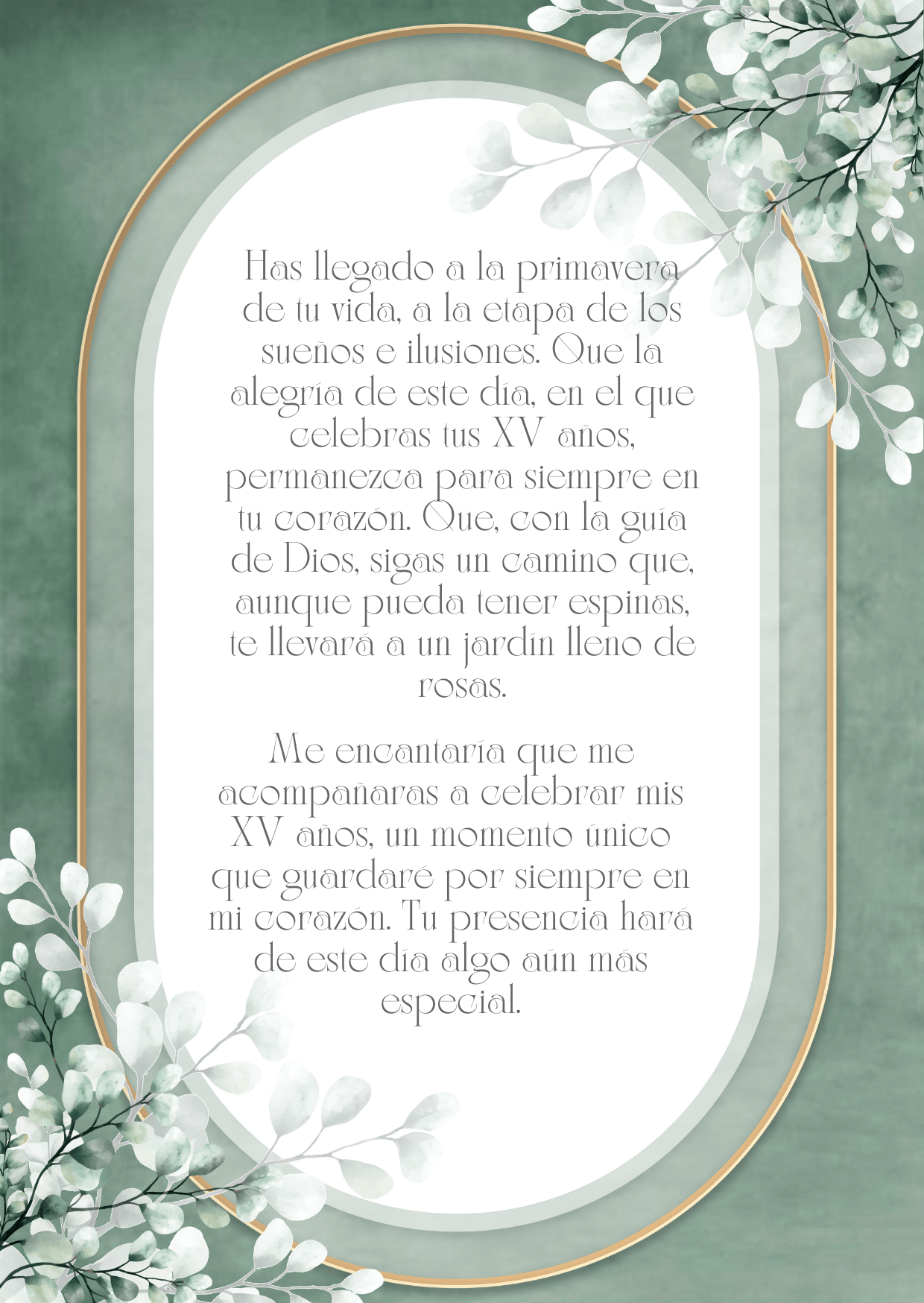 Invitación de xv años